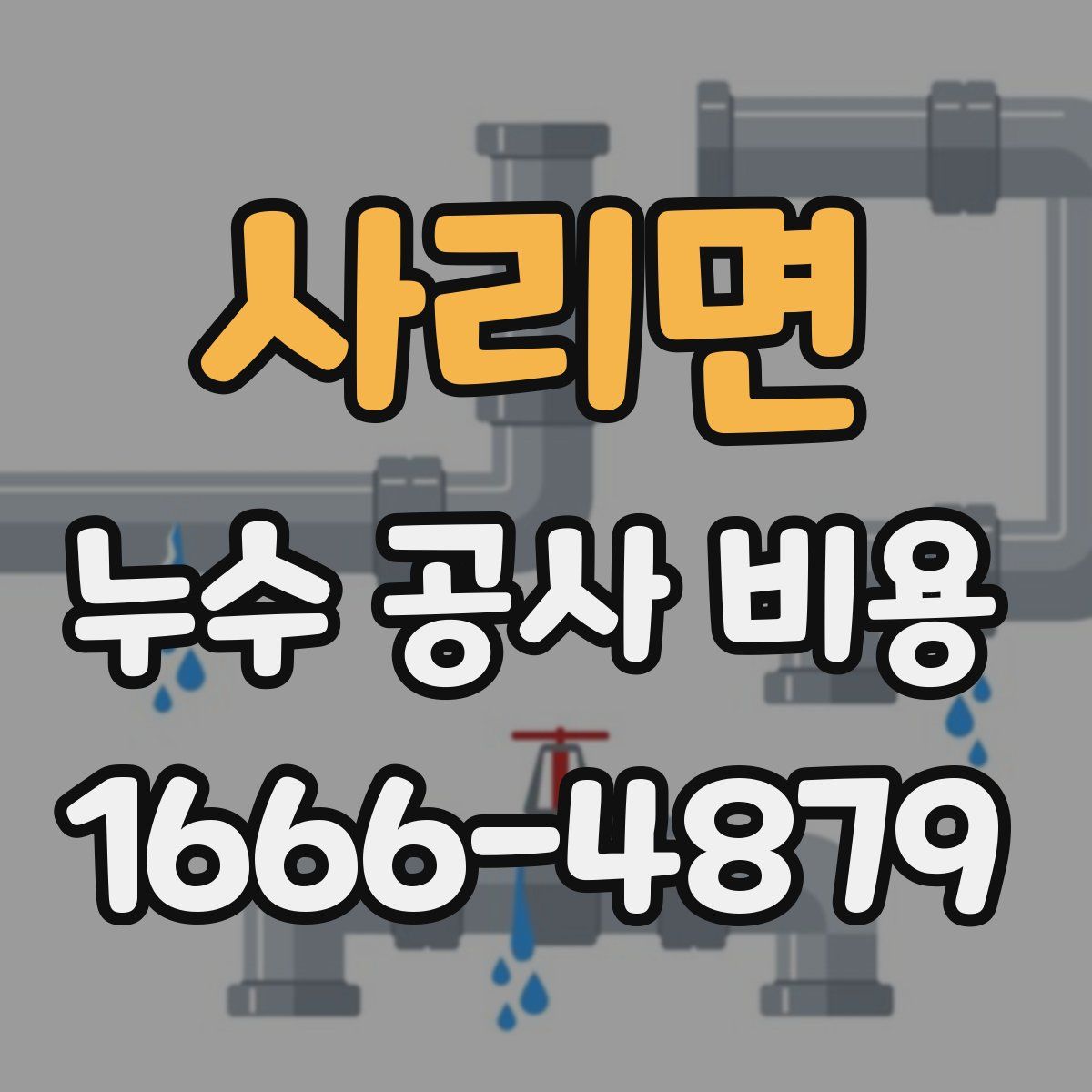 사리면 누수 공사 비용