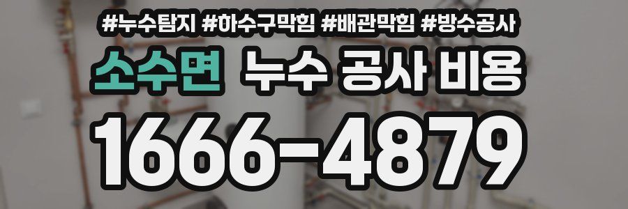 소수면 누수 공사 비용