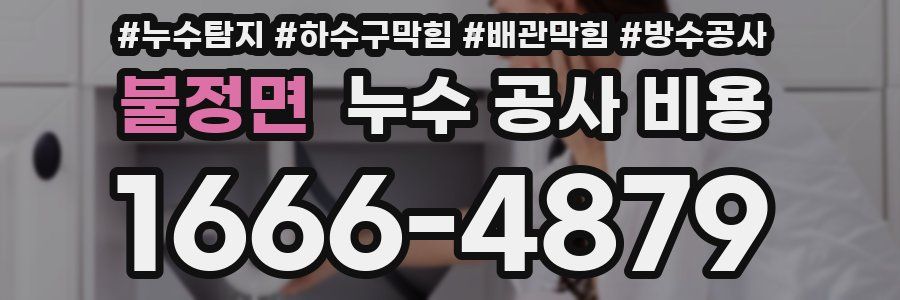 불정면 누수 공사 비용