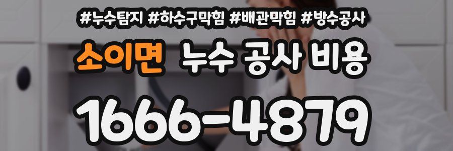소이면 누수 공사 비용