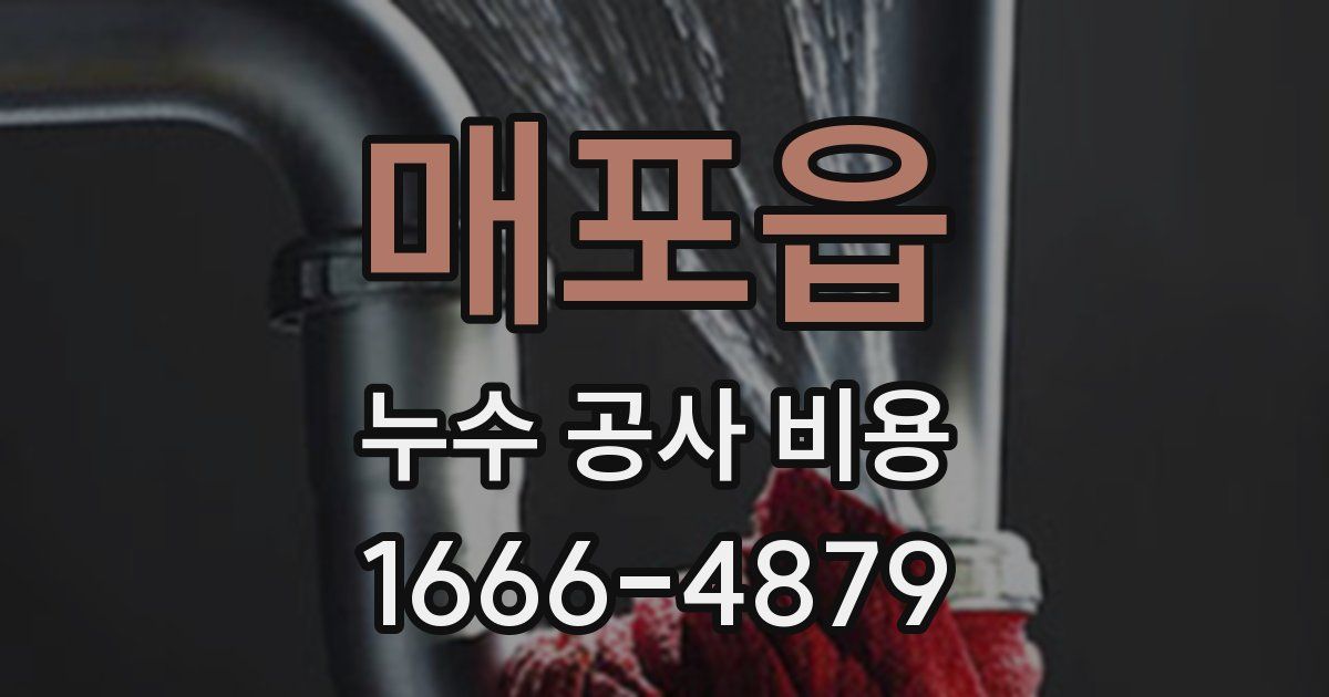 매포읍 누수 공사 비용