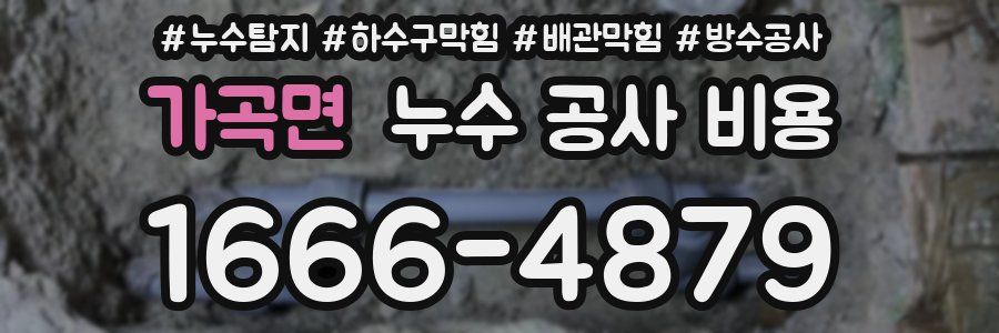 가곡면 누수 공사 비용