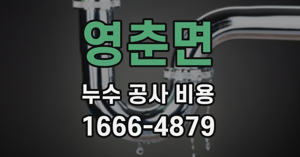 영춘면 누수 공사 비용