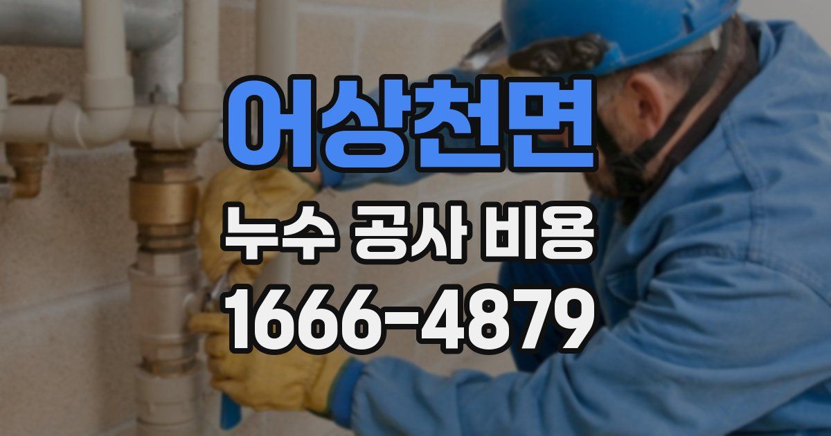 어상천면 누수 공사 비용