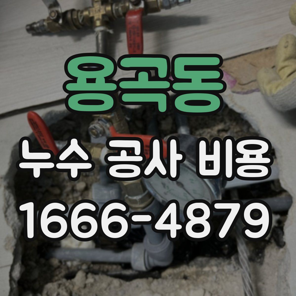 용곡동 누수 공사 비용