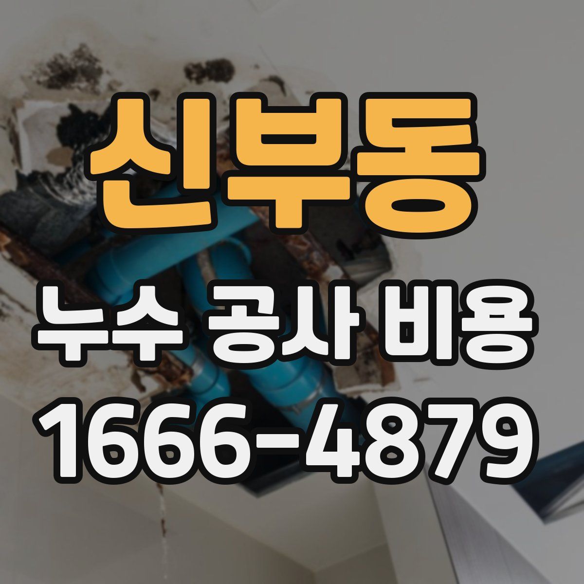 신부동 누수 공사 비용