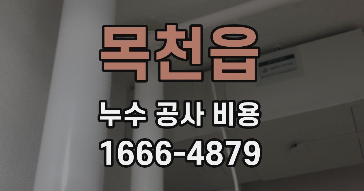 목천읍 누수 공사 비용