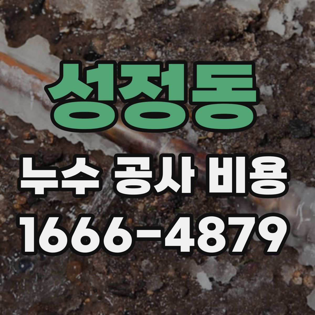 성정동 누수 공사 비용