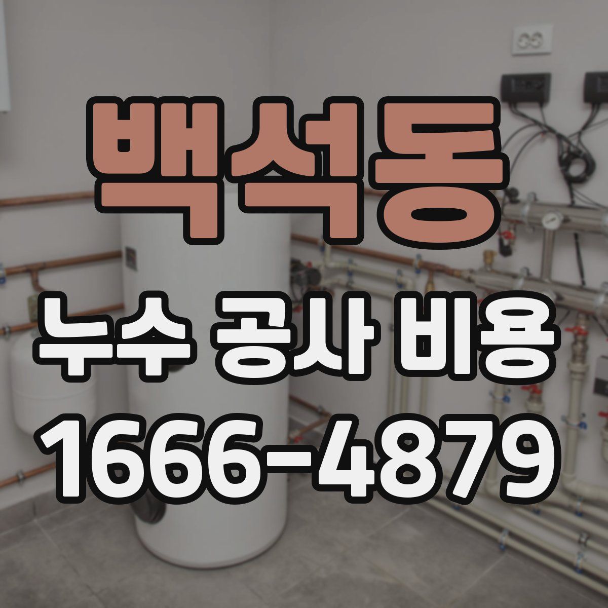 백석동 누수 공사 비용