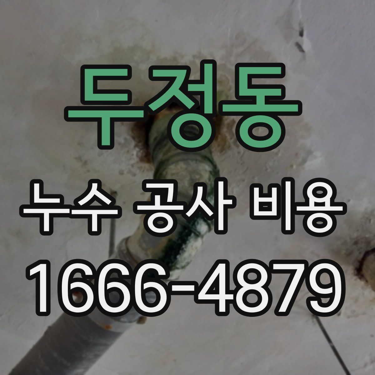두정동 누수 공사 비용