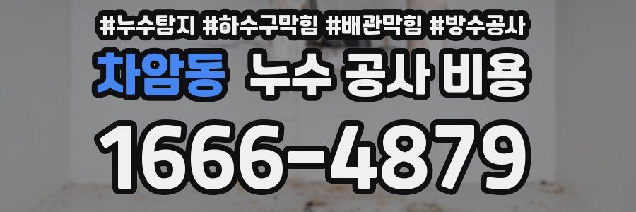 차암동 누수 공사 비용