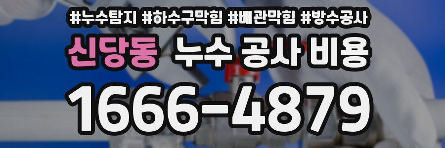 신당동 누수 공사 비용