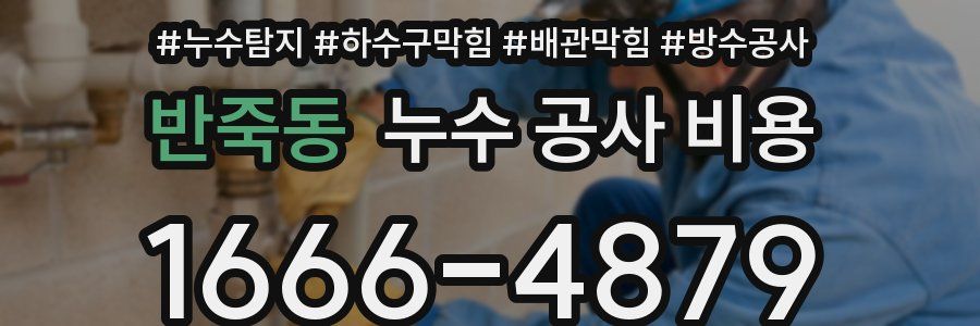 반죽동 누수 공사 비용