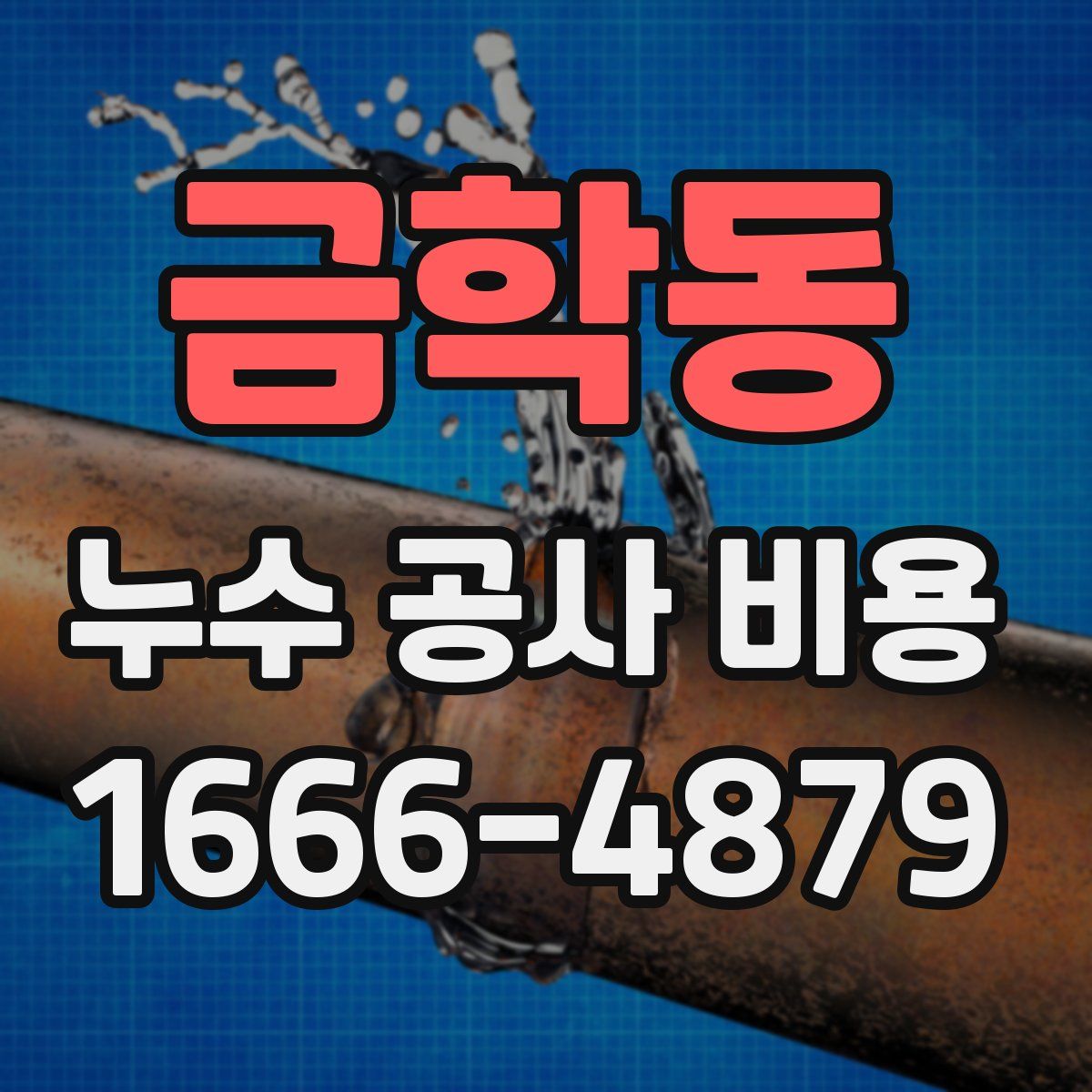 금학동 누수 공사 비용