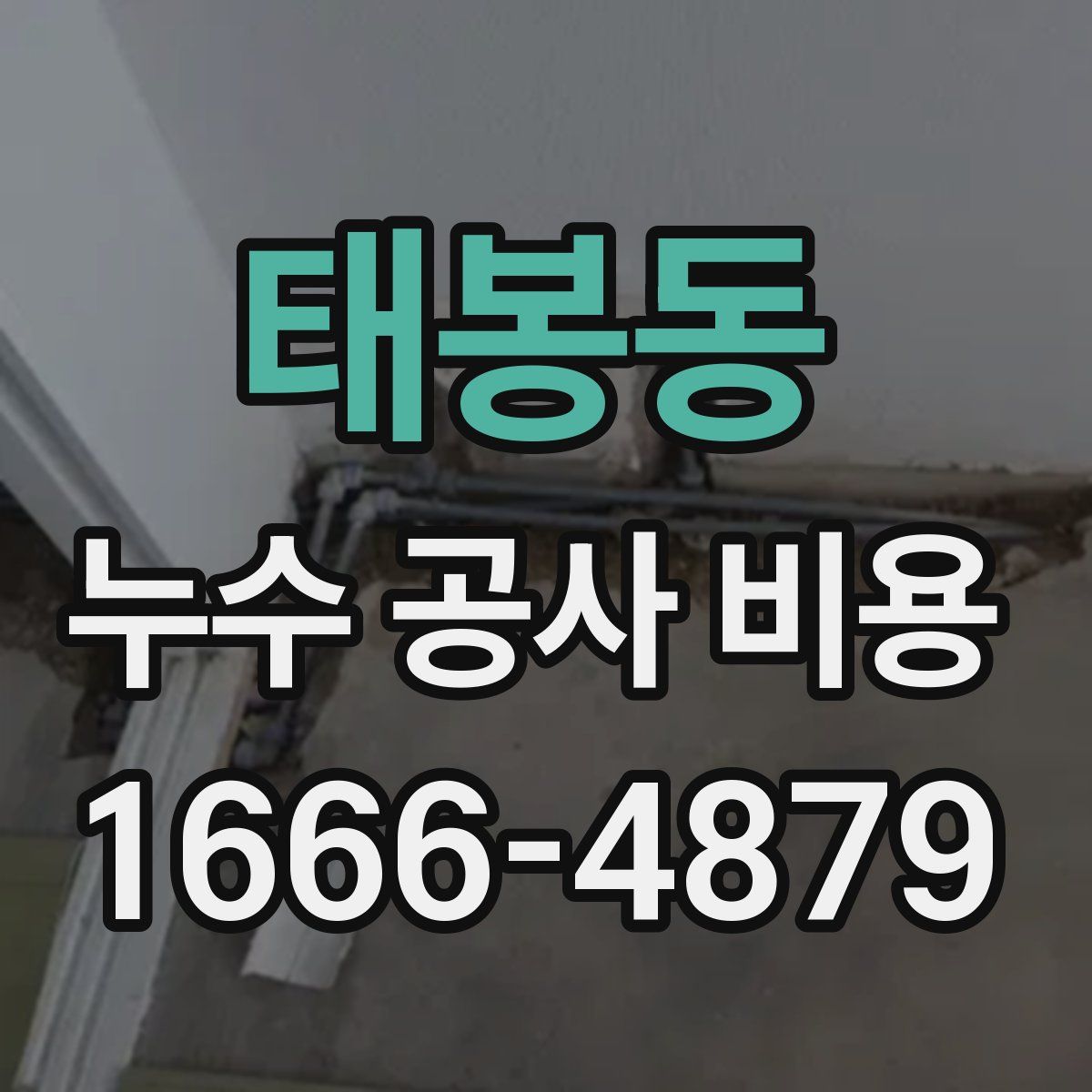 태봉동 누수 공사 비용