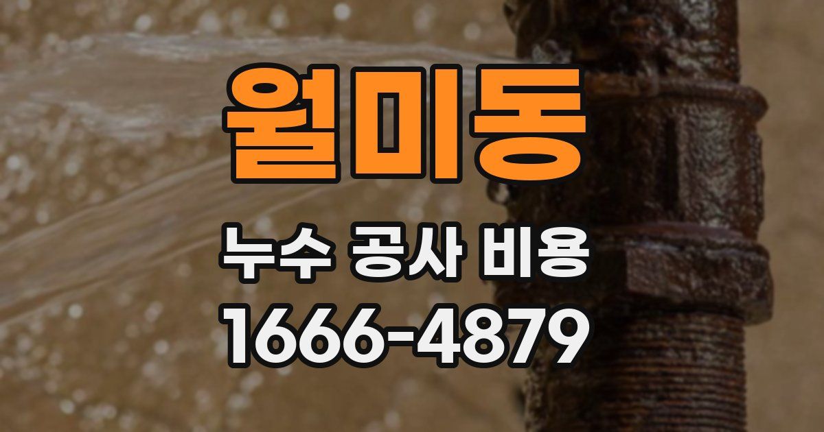 월미동 누수 공사 비용