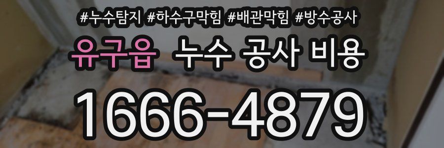 유구읍 누수 공사 비용