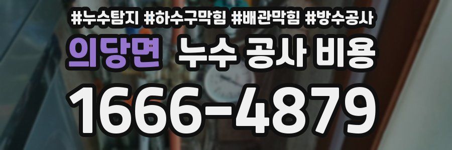 의당면 누수 공사 비용