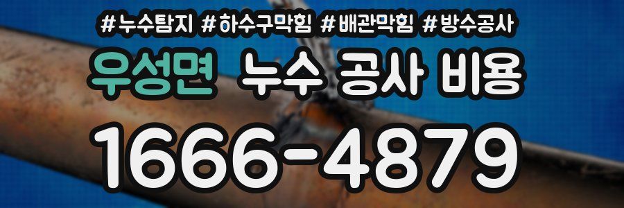 우성면 누수 공사 비용