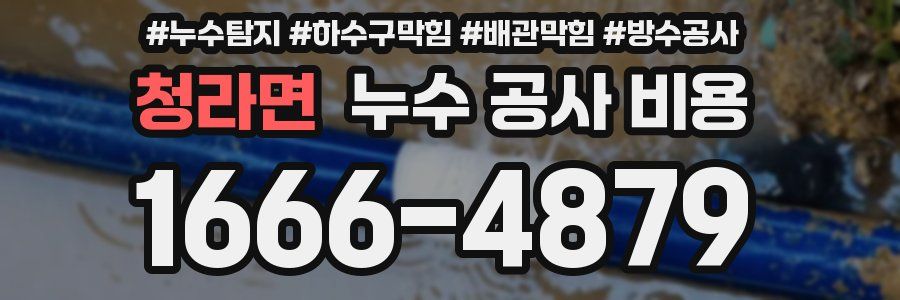 청라면 누수 공사 비용
