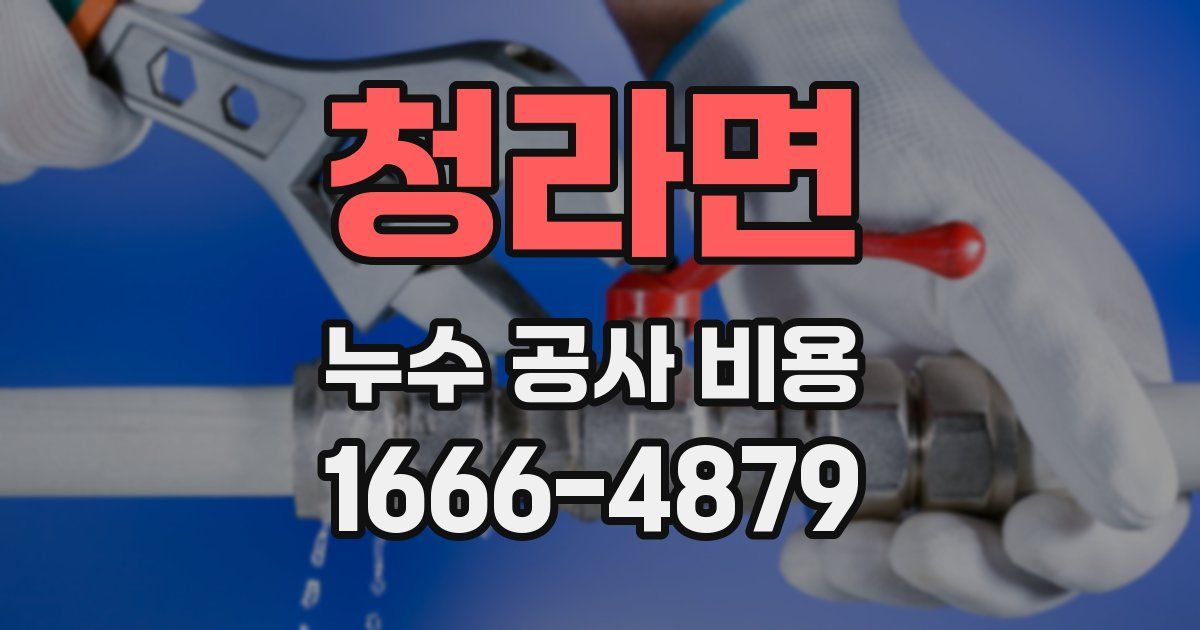청라면 누수 공사 비용