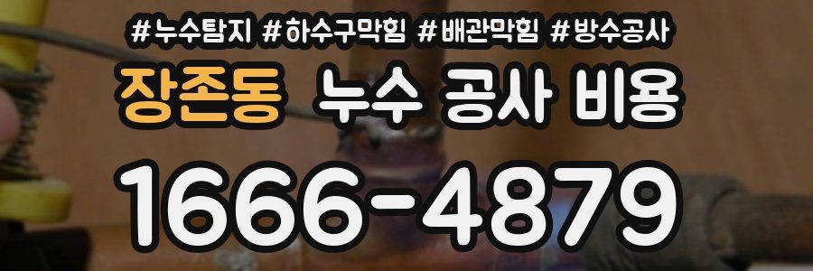 장존동 누수 공사 비용