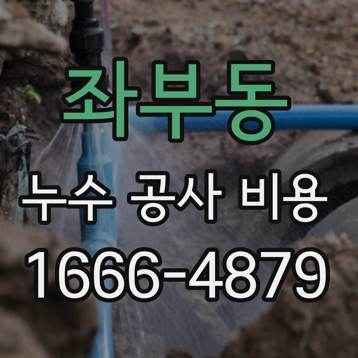 좌부동 누수 공사 비용