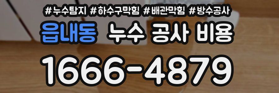 읍내동 누수 공사 비용