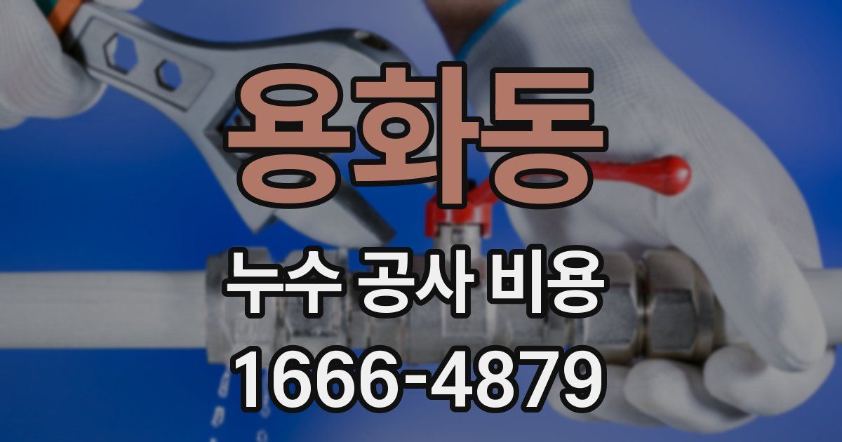 용화동 누수 공사 비용