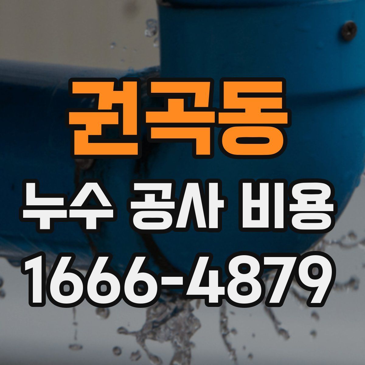 권곡동 누수 공사 비용