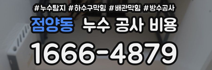 점양동 누수 공사 비용