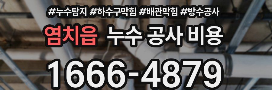 염치읍 누수 공사 비용