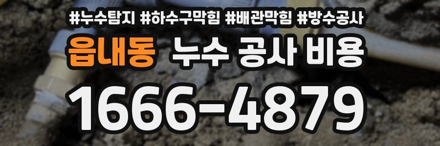 읍내동 누수 공사 비용