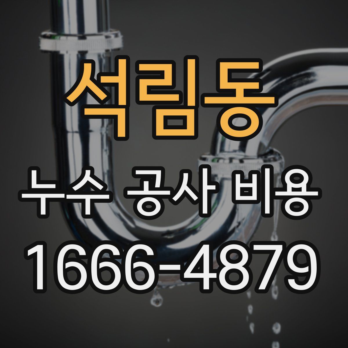 석림동 누수 공사 비용