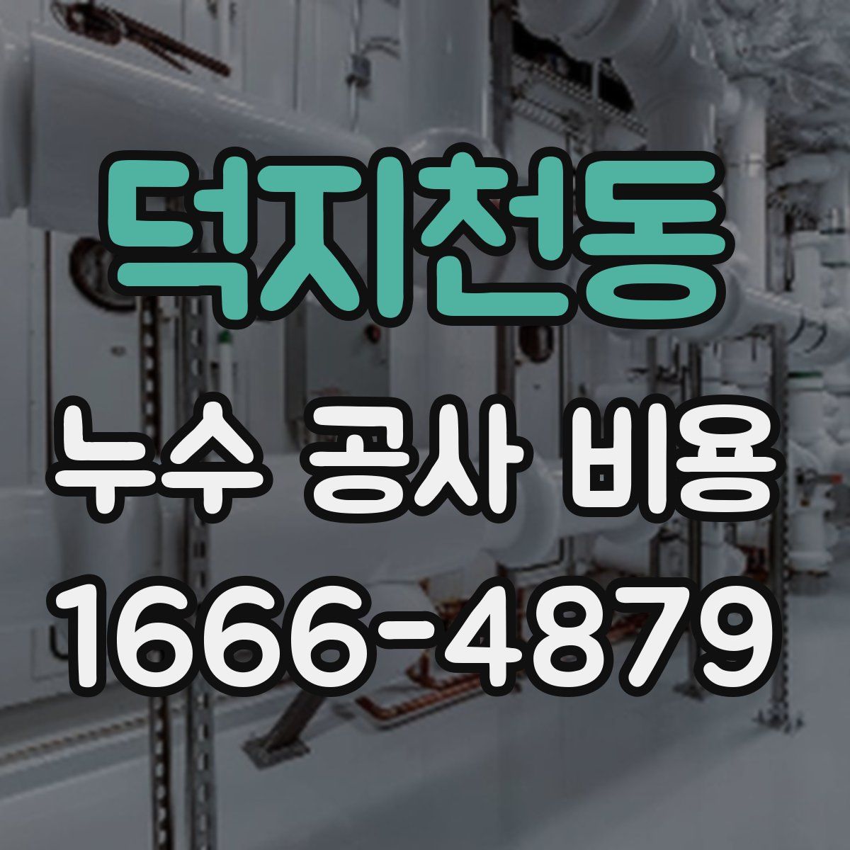 덕지천동 누수 공사 비용