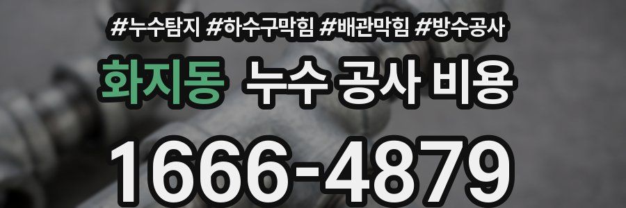 화지동 누수 공사 비용