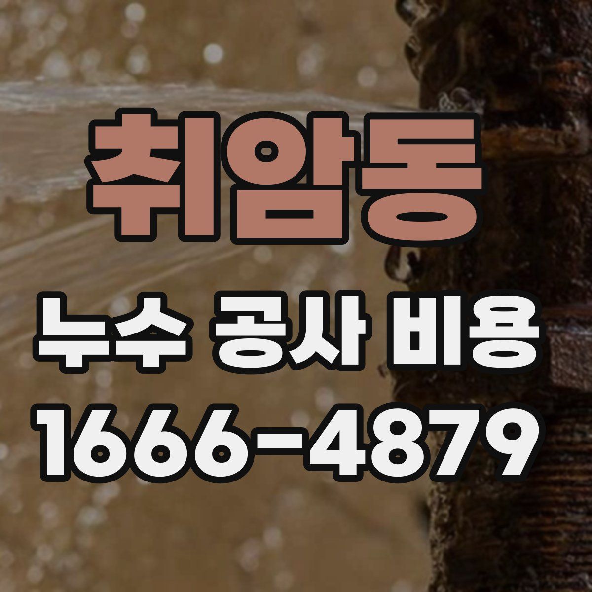 취암동 누수 공사 비용