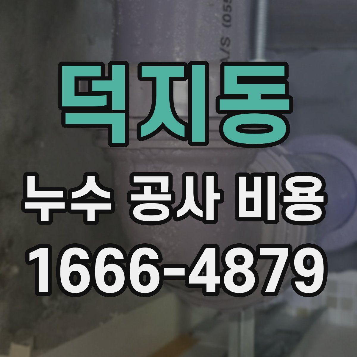 덕지동 누수 공사 비용