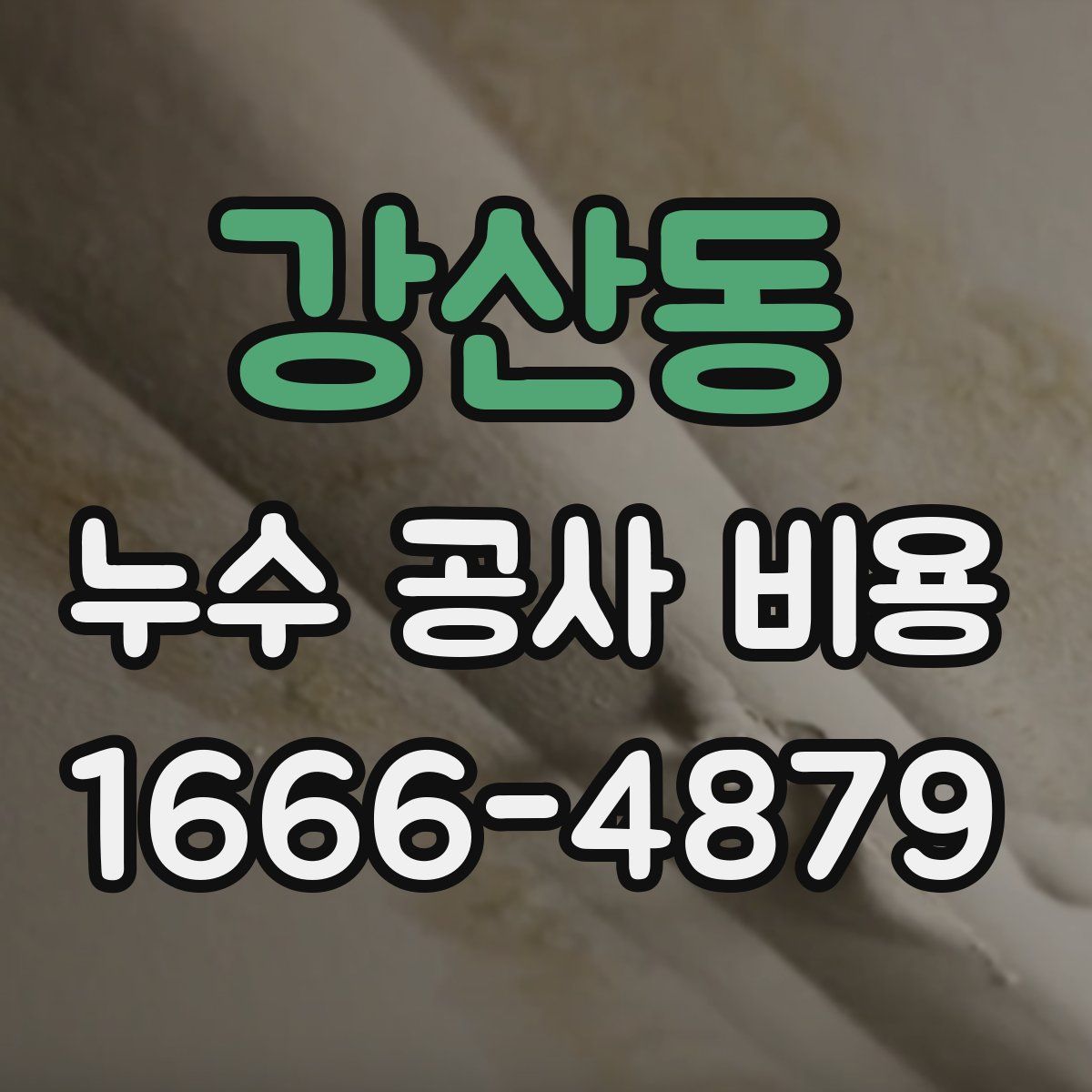 강산동 누수 공사 비용