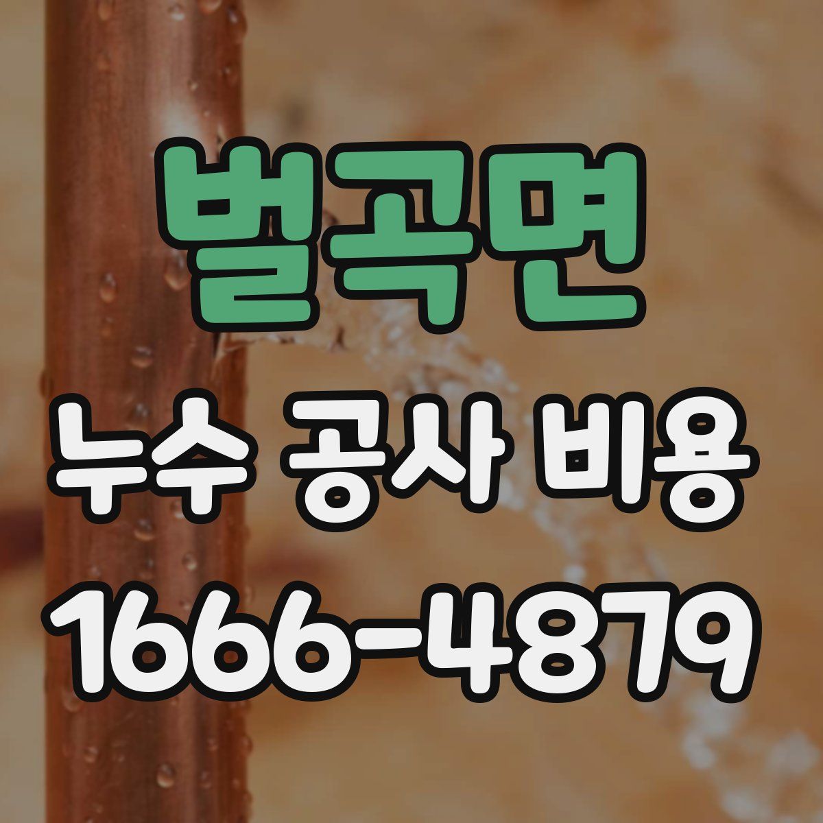 벌곡면 누수 공사 비용