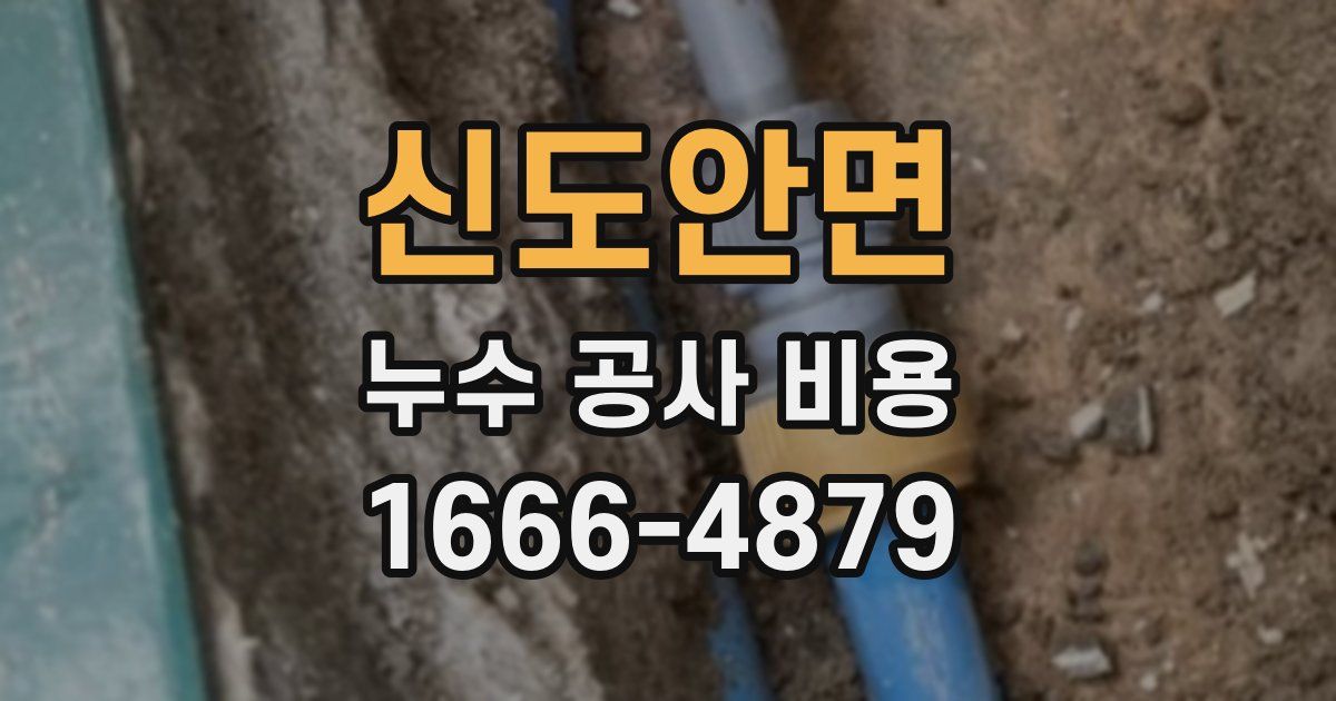 신도안면 누수 공사 비용