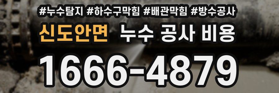 신도안면 누수 공사 비용