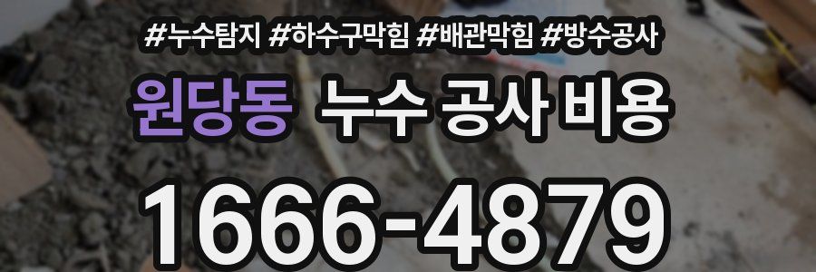 원당동 누수 공사 비용