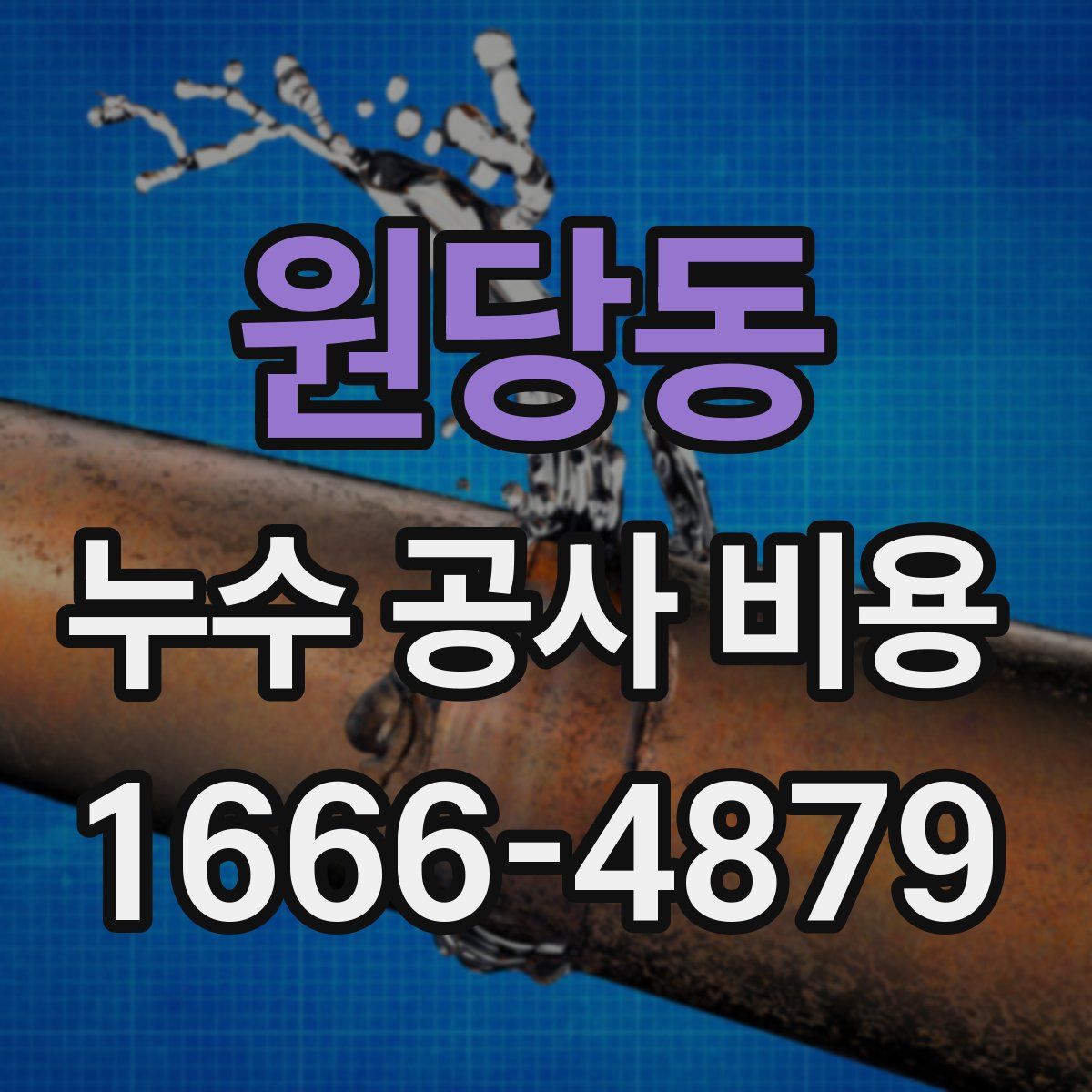 원당동 누수 공사 비용
