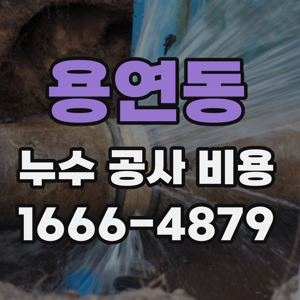 용연동 누수 공사 비용
