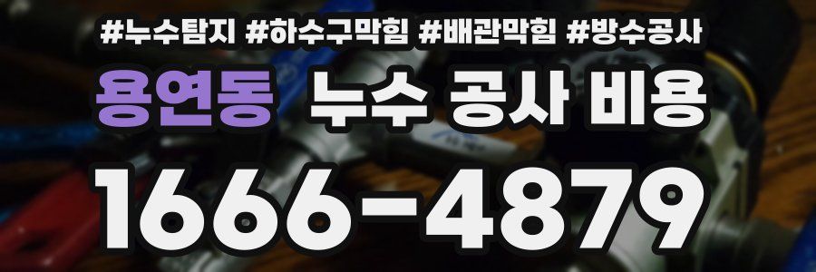 용연동 누수 공사 비용