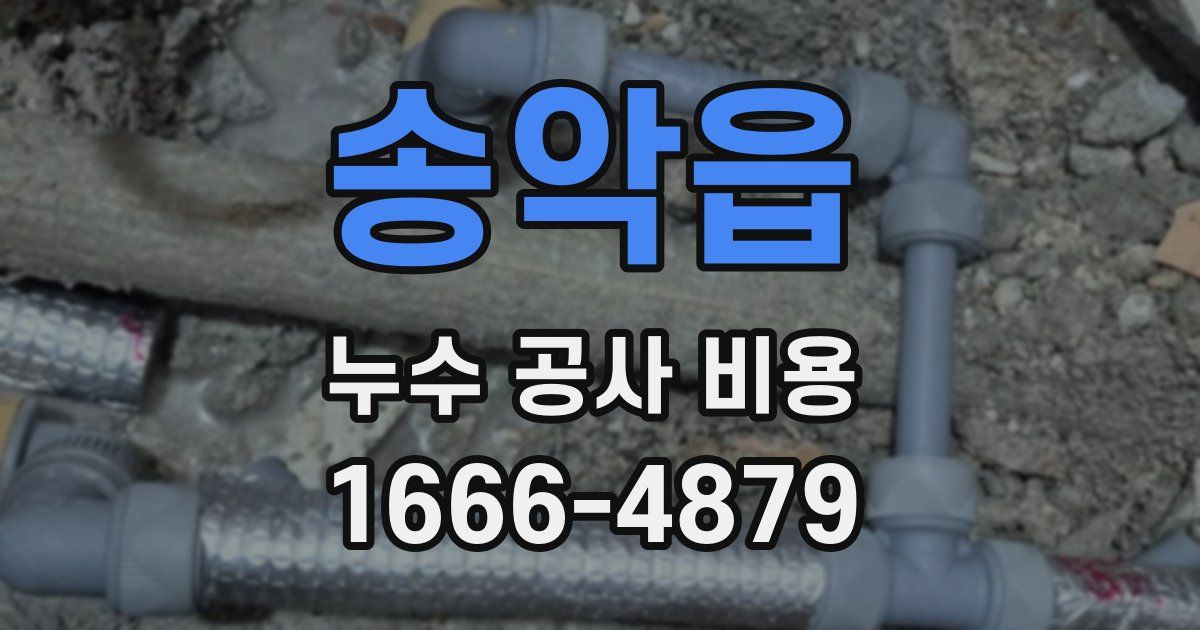 송악읍 누수 공사 비용