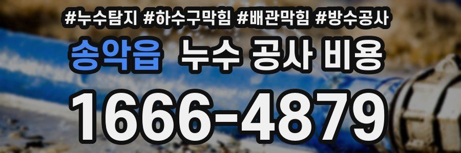 송악읍 누수 공사 비용