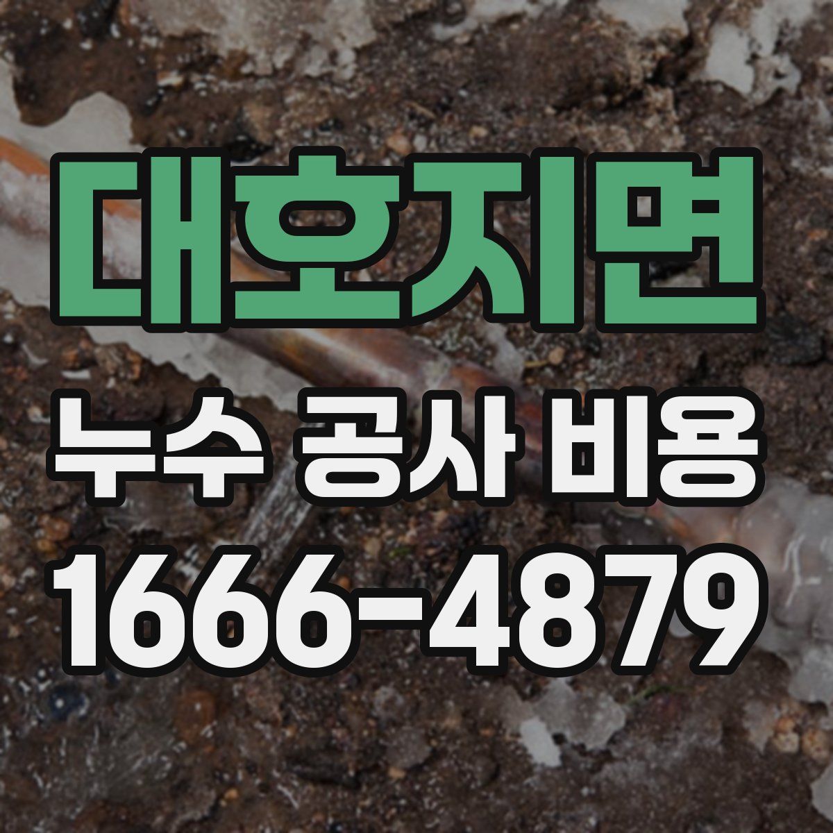 대호지면 누수 공사 비용