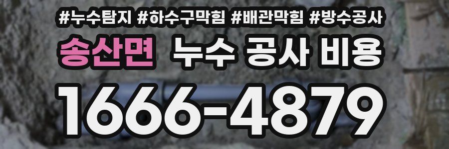 송산면 누수 공사 비용